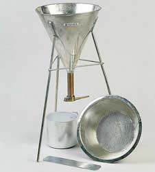 Funnel with sieve and filter